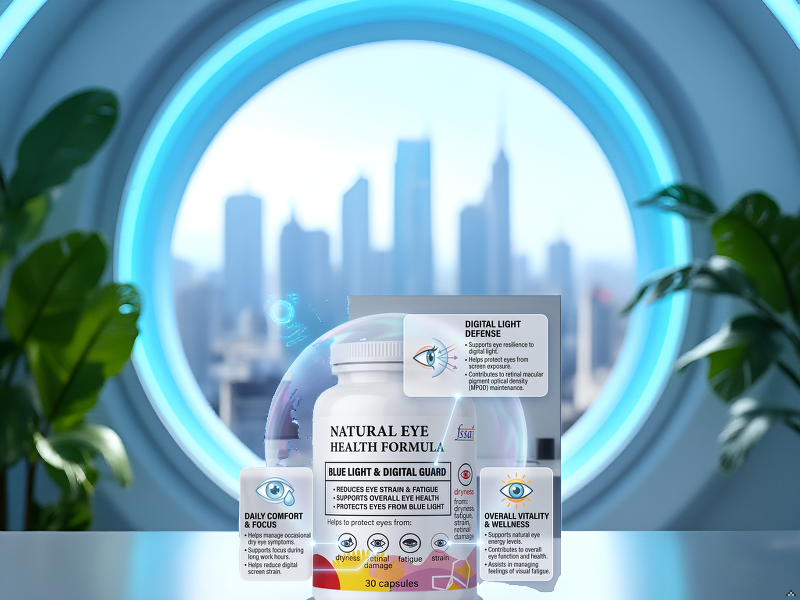 Vision Support Natural Eye Health Formula Capsules | Blue Light & Digital Screen Support Supplement | Helps Support Eye Comfort, Vision Wellness & Daily Eye Care | 30 Capsules | visirax Natural Eye Health Formula