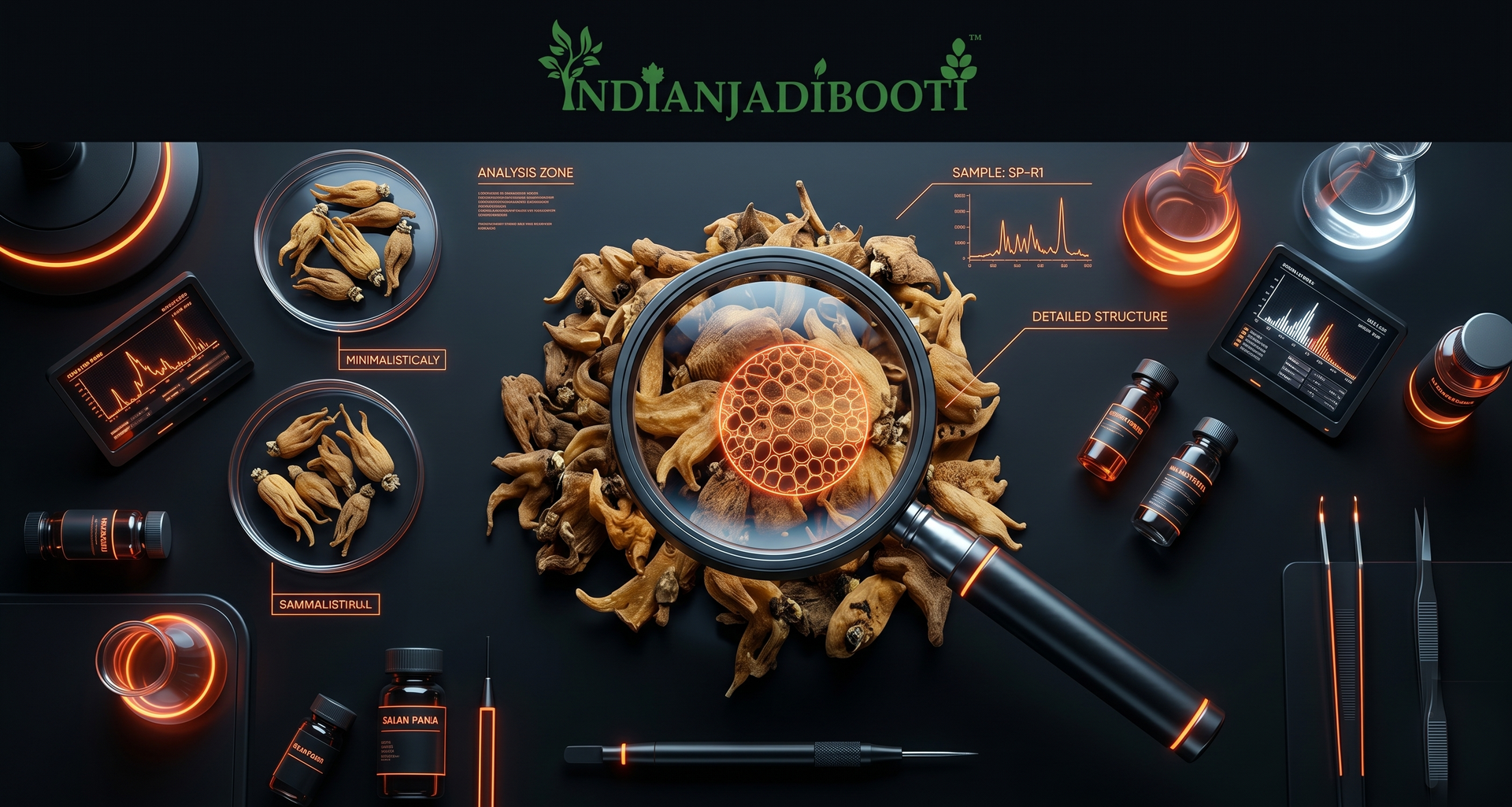IndianJadiBooti Pure Salam Panja (Marsh Orchid) | Rare Ayurvedic Root for Holistic Vitality, Traditional Rejuvenation & Systemic Strength (5g)
