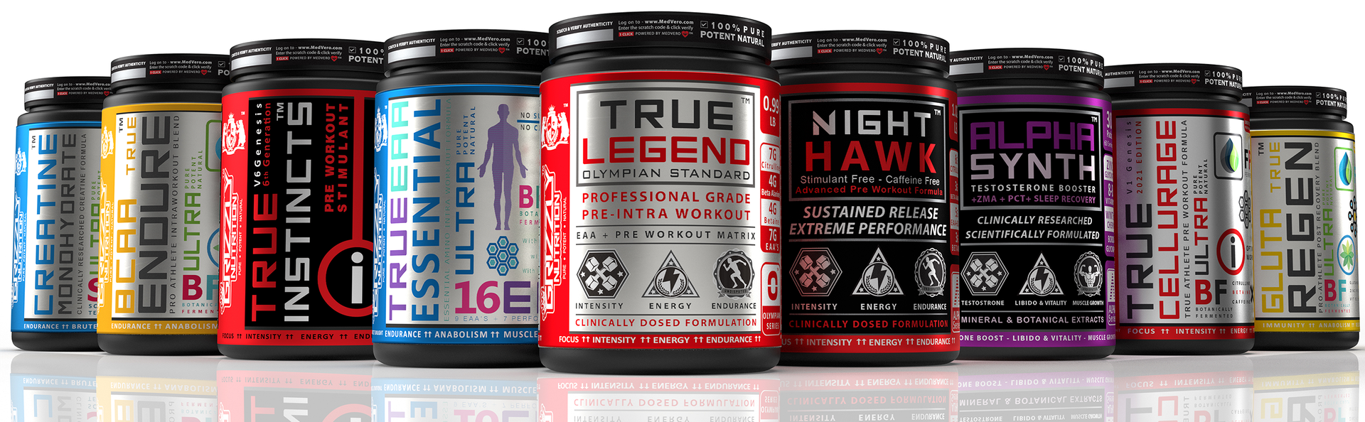 Grizzly Nutrition - Pure EAA Isolate, Full Spectrum 9 Essential amino plus bcaa, Intra workout - muscle growth, endurance, vegan fermented, supports keto, 300gr/50 servings (Kiwi Crush Martini)