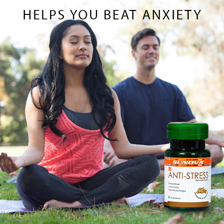 Sunova Anti-Stress (Stress Relief Formula), 60 Capsules
