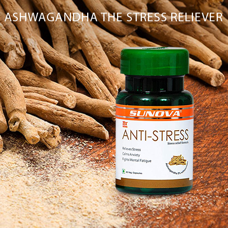 Sunova Anti-Stress (Stress Relief Formula), 60 Capsules
