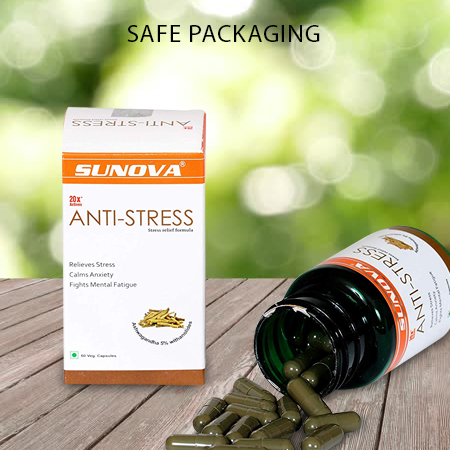Sunova Anti-Stress (Stress Relief Formula), 60 Capsules