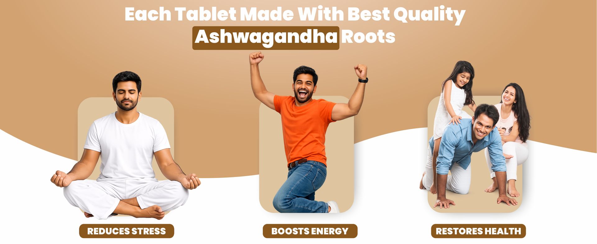 PLANTS & PETALS Ashwagandha Tablets, 60 Tablets