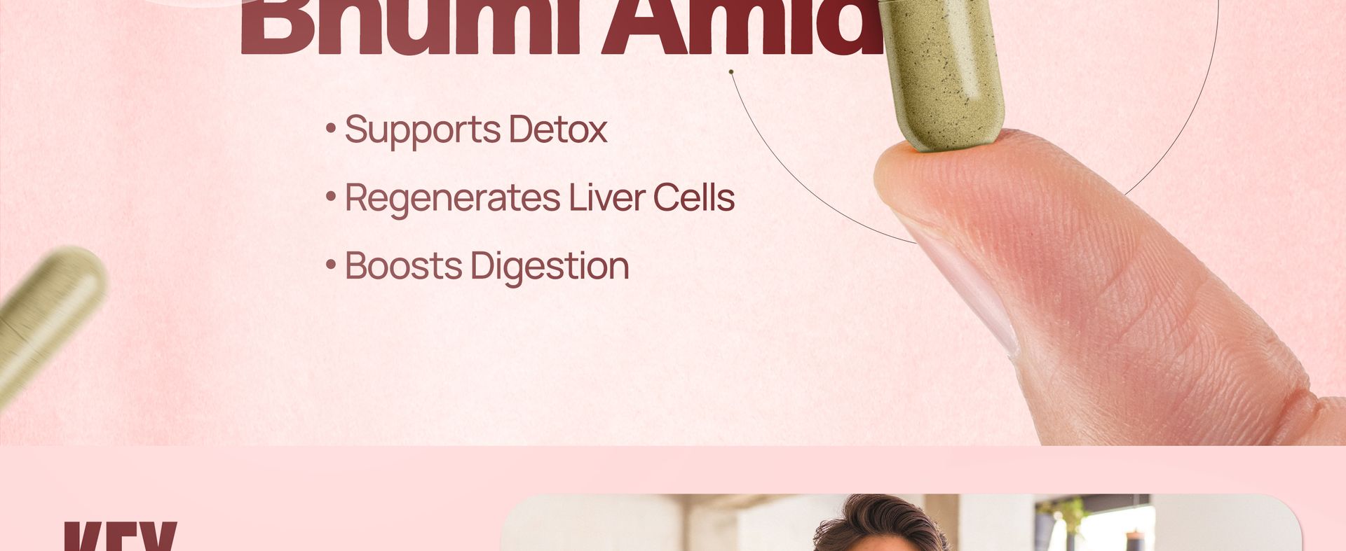 Life Aveda Bhumi Amla Capsules 60 (Free Diet Plan) - Phyllanthus Niruri for Liver Detox & Cleansing | Supports Digestion, Immunity & Healthy Skin | Natural Herbal Supplement for Liver Health - 60 Capsule (Pack of 1)
