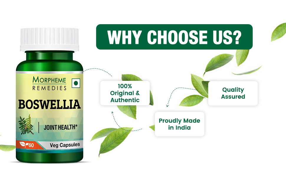 Morpheme Remedies Boswellia Shallaki 500 mg - 60 Veg Capsules