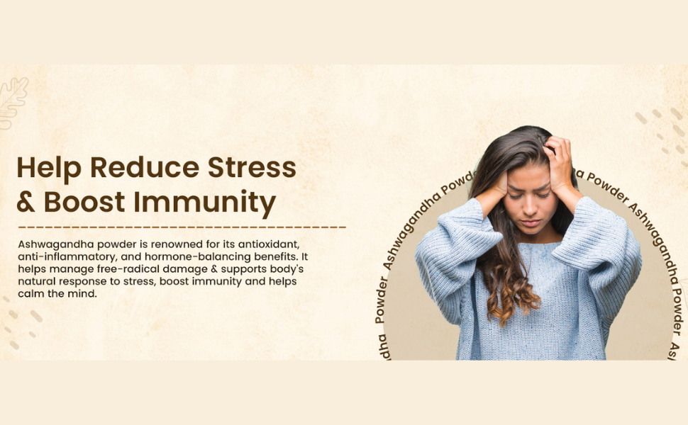 Herbal Hills Ashwagandha Powder, (200 gm Pack) | Supports Stress Relief & Energy Levels | Ashwagandha Churna For Immunity, Strength & Vitality | With Withania Somnifera Root |