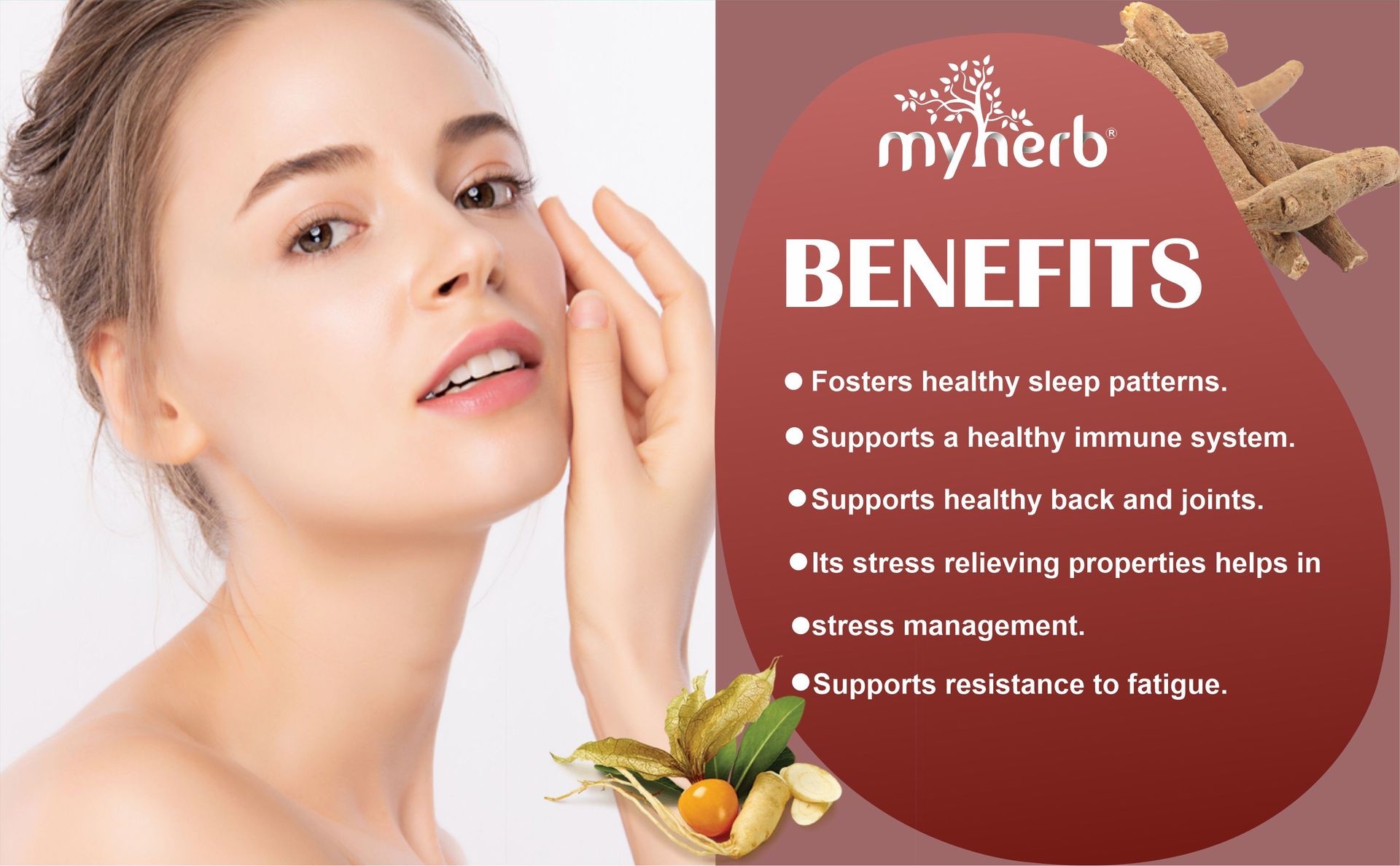MYHERB 100% Pure Natural Organic Ashwagandha Powder || 227 Gm || Withania Somnifera || Ayurvedic Formula || Support for Stress-free Living- For Men And Women