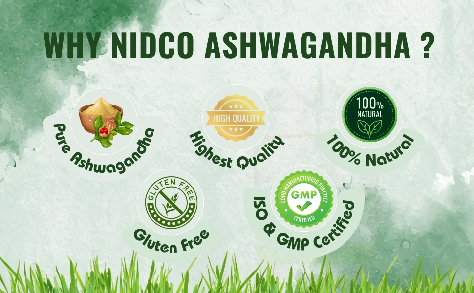 Ashwagandha 60 Tablets (Pack of 1) | Improves Sleep, Supports Cortisol Levels | Natural Stress Relief | Rejuvenates Mind & Body | Rich in Antioxidants | Immunity Booster