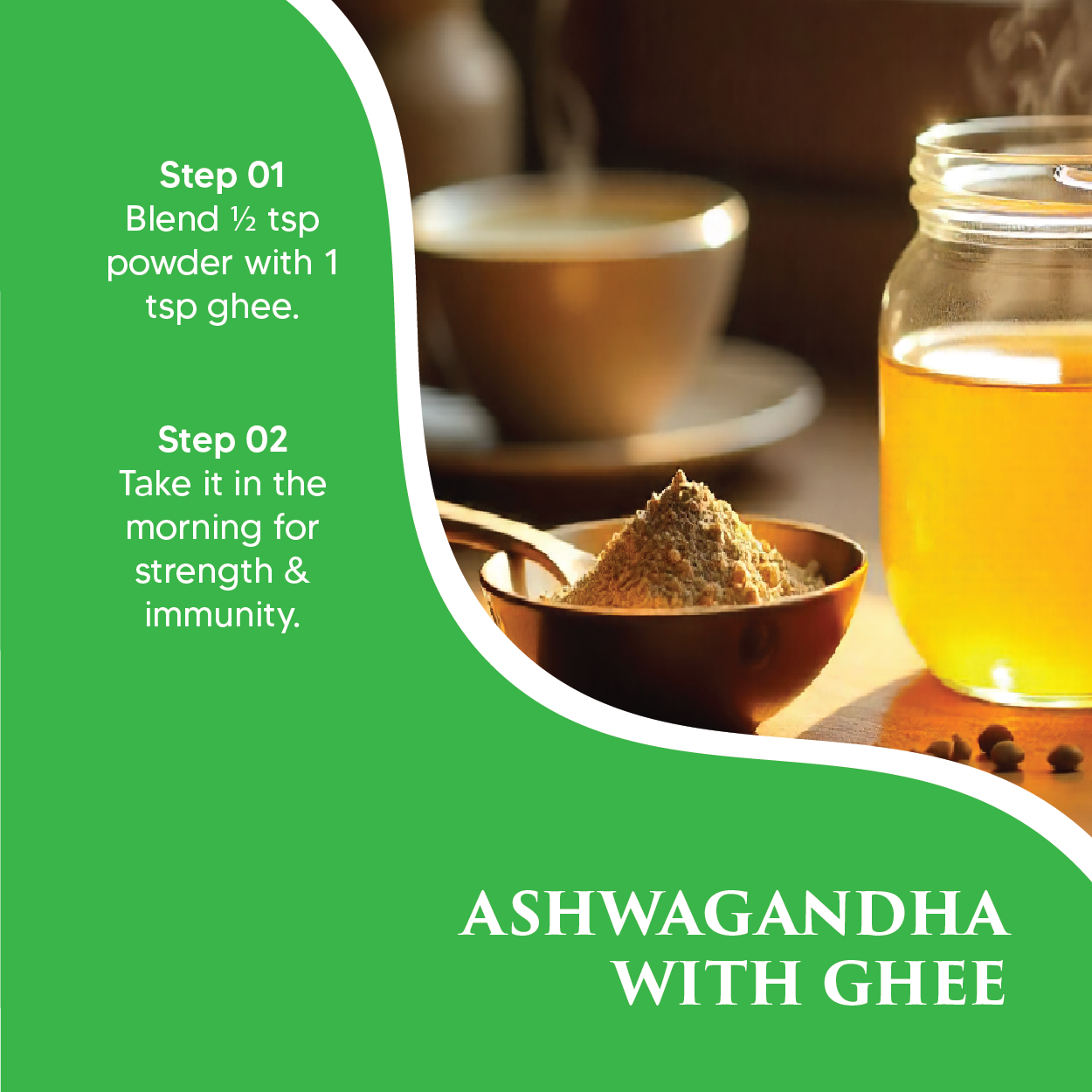 Maigreens Ashwagandha Powder 150g | 30 days pack | Made with 100% Natural Ashwagandha Root | Withania Somnifera | Indian Ginseng