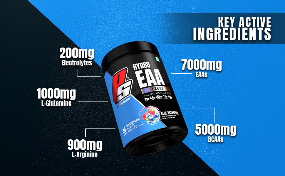 ProSupps Hydro EAA BCAA Fruit Punch Aminos & Electrolytes, 30 Servings