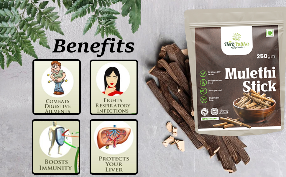 Herbal Supplemtent for Overall Wellness (250 g (Pack of 1), Mulethi Stick)