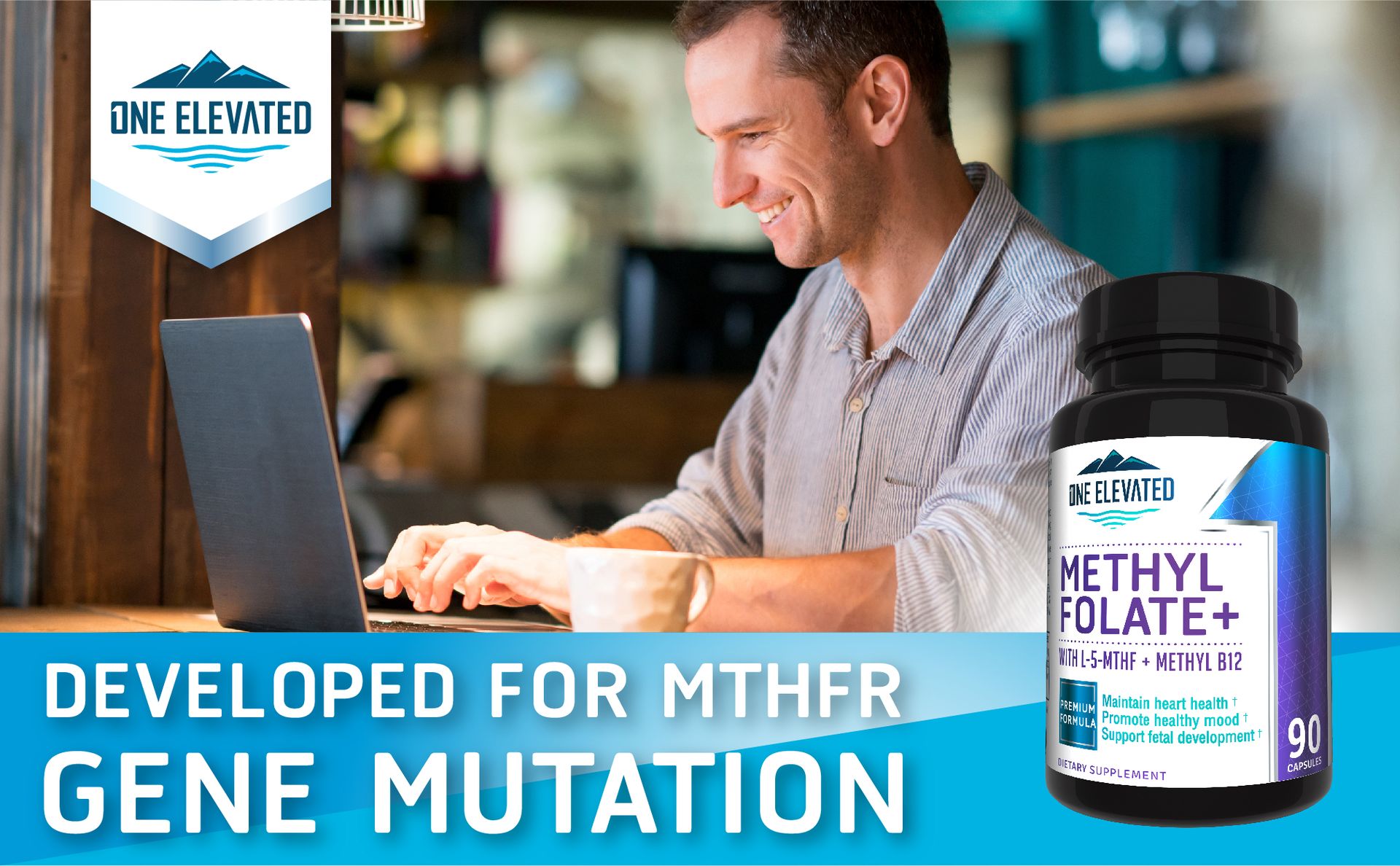Double Strength & Most Bioactive Methyl Folate! Uniquely Formulated with Highest Pharmaceutical Grade Methylcobalamin (B12), Niacin, B1, B2 B6. Works Synergistically for Max Results-3 Month Supply