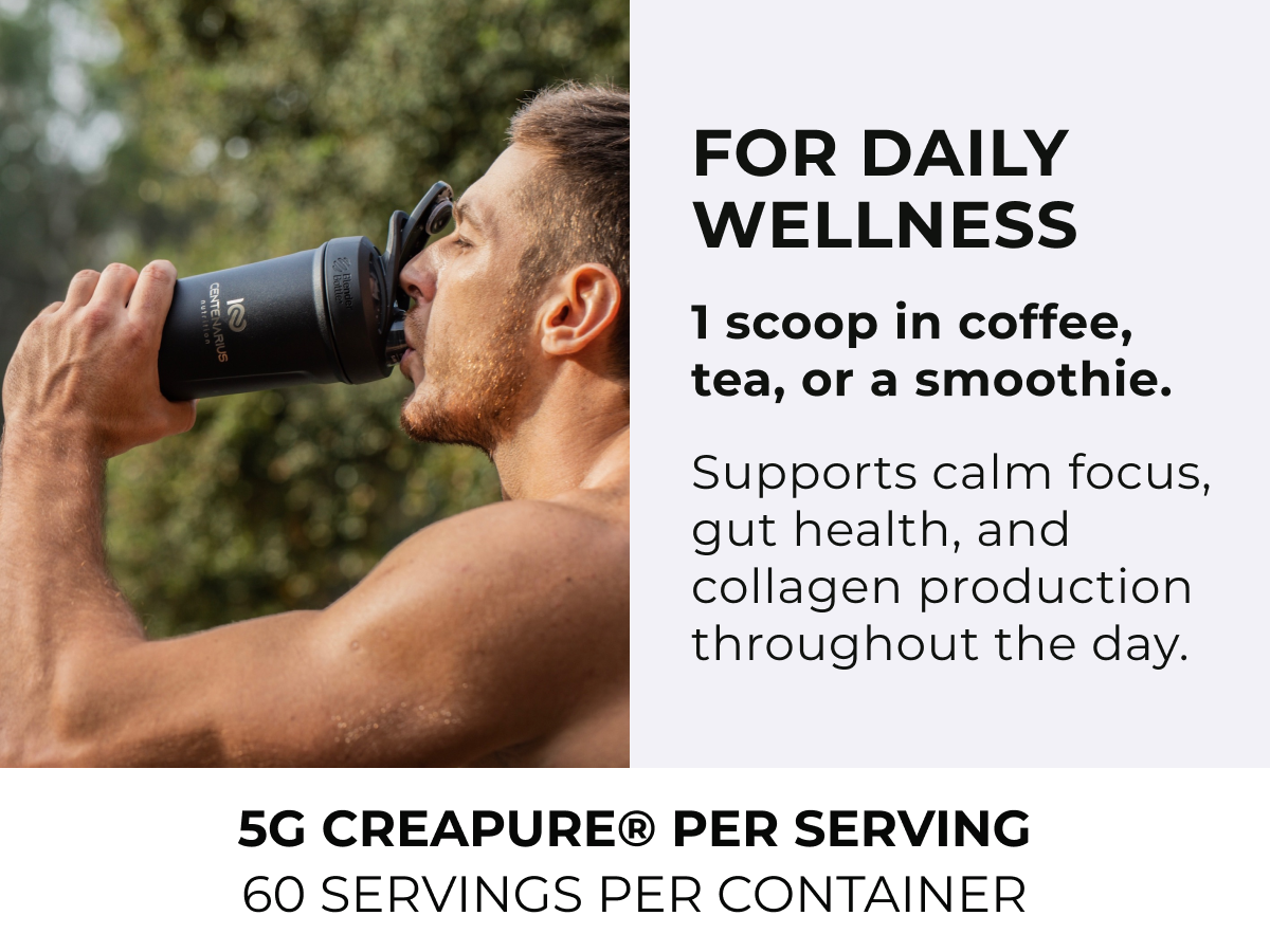 Creapure® Creatine Monohydrate Powder Unflavored 300g | Micronized Creatine Supplement for Men & Women, Supports Strength, Endurance & Muscle Performance | Centenarius Nutrition