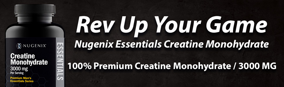 Nugenix Essentials Premium Creatine Monohydrate Supplement, 3000mg, 150ct