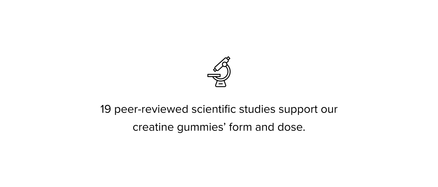 Legion Creatine Gummies for Men & Women, 5g Monohydrate, Lemon Drop