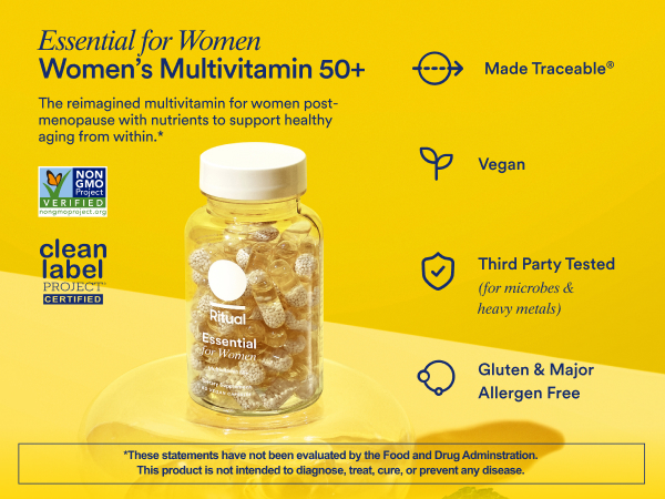 Ritual Women's 50+ Multivitamin - 60 Capsules - 30 Servings
