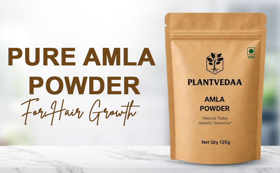 Pure Amla Powder 125 Grams For Hair Growth, Skin Care | Amla Powder (Indian Gooseberry) Pure Seedless Edible | Rich in Antioxidants