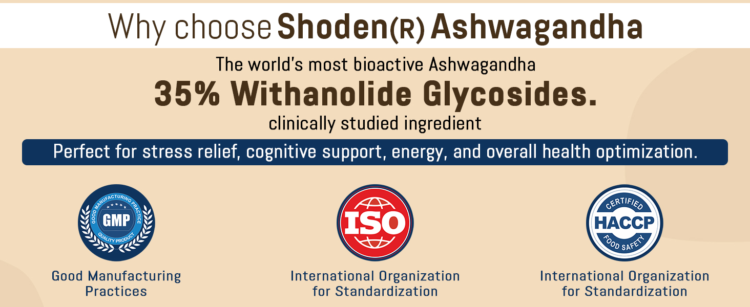 Instafuel Ashwagandha Supplements | Clinically Research 35% Withanolides Shoden® Ashwagandha Roots Extract - Mood, Stress, Sleep, Brain Memory Booster, Energy, Immunity & Vitality | 60 Veg Capsules