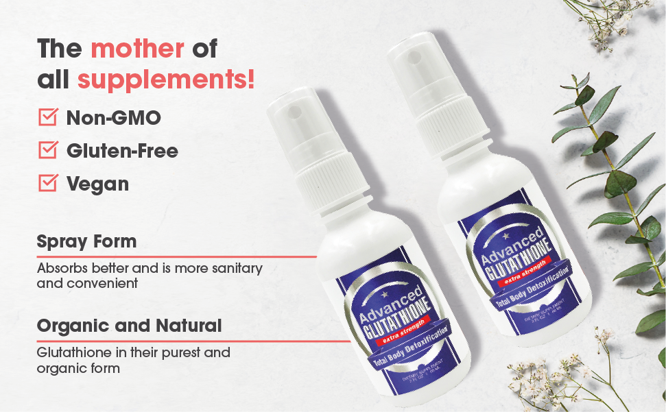 Advanced Glutathione Spray – Faster-Than-Liposomal Sublingual Delivery, NAC, Ashwagandha & Glutamine, Maximum Absorption Antioxidant, Immune & Detox Support, 2 oz