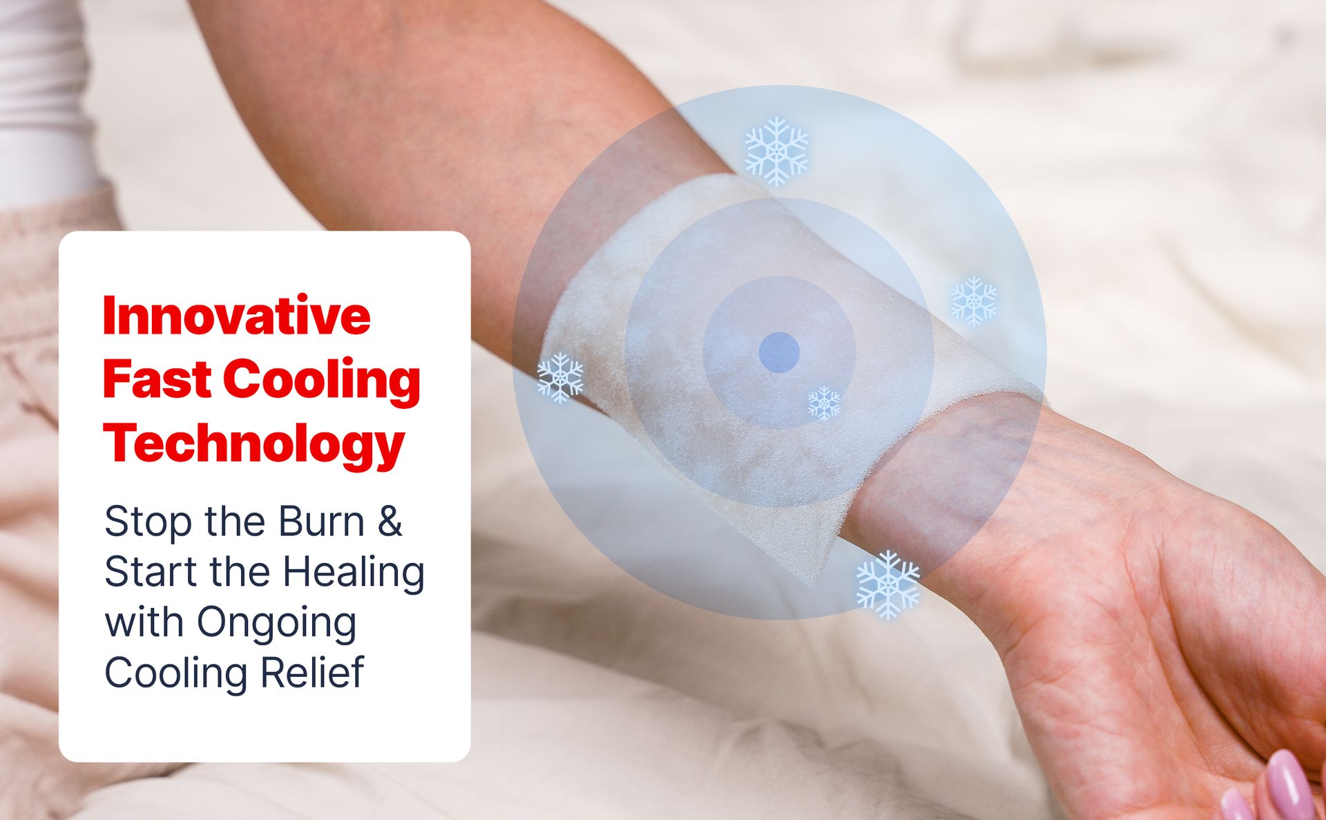 BurnFix® Burn Gel Dressing, 4 Pack, Sterile 4x4 Hydrogel Burn Pads