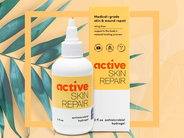 Active Skin Repair First Aid Hydrogel with Medical Grade Hypochlorous, 3 oz