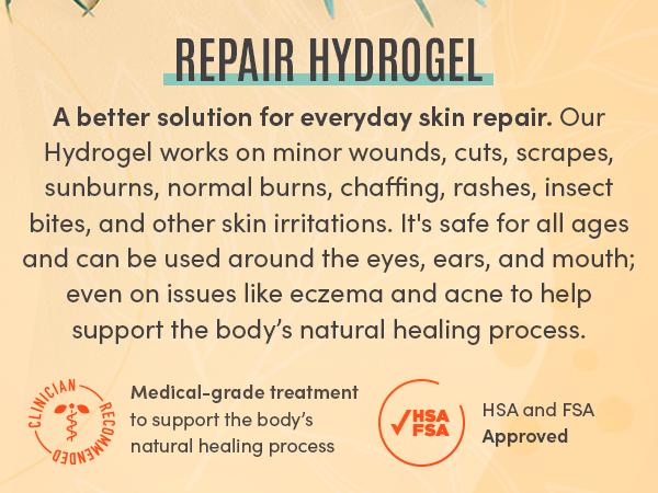 Active Skin Repair First Aid Hydrogel with Medical Grade Hypochlorous, 3 oz