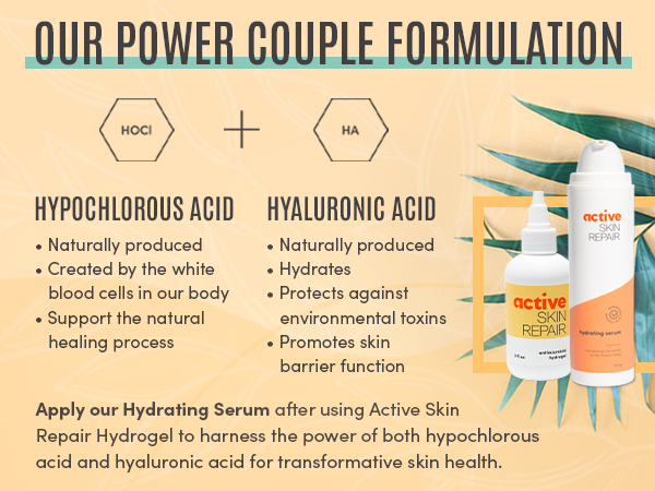Active Skin Repair First Aid Hydrogel with Medical Grade Hypochlorous, 3 oz