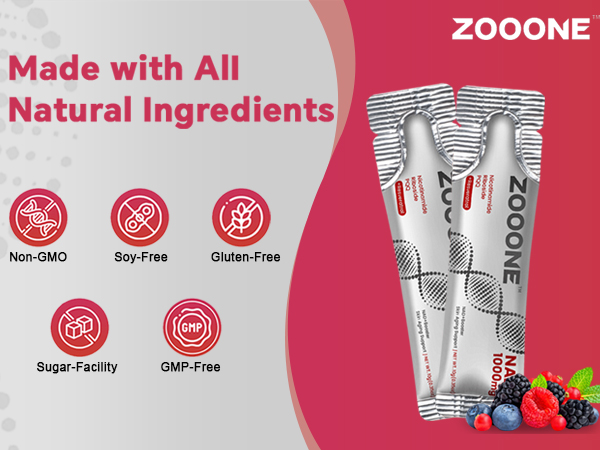 zooone- NAD+ Supplement 30pcs, Premium Nicotinamide Riboside & Resveratrol, DNA Repair & Healthy Aging, Advanced NAD Supplement for Men & Women, Boosts Cellular Energy.