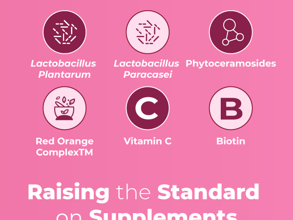 MARYRUTH'S Probiotic Beauty Capsules, Gut Health, Vegan Collagen Support