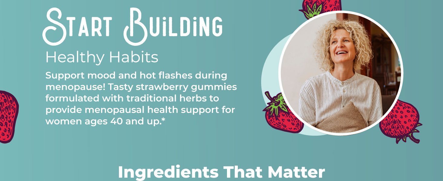 MaryRuth's Organic Menopause Support Gummies, Black Cohosh, 30 Servings
