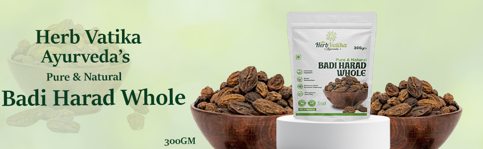 Herbal Supplemtent for Overall Wellness (300 g (Pack of 1), Badi Harad Whole)