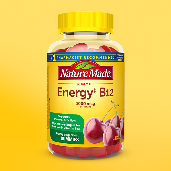 Nature Made Vitamin B12 Gummies 1000 mcg per Serving, 80 Gummy Vitamins
