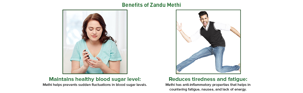 Zandu Methi Capsules (Fenugreek), Extracts of Methi known for High Content of Fibers and Antioxidants, Helps to Flush out Toxins from Body & Helps Maintain Healthy Sugar Levels - (60 Veg Capsules)