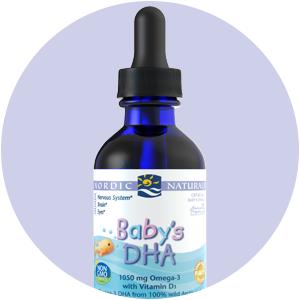 Nordic Naturals Baby’S DHA Supplement | 1050Mg Omega-3 Fish Oil EPA & DHA + 300 Iu Vitamind3 | Supports Brain Health & Vision | Unflavoured Fish Oil Liquid 60 ml