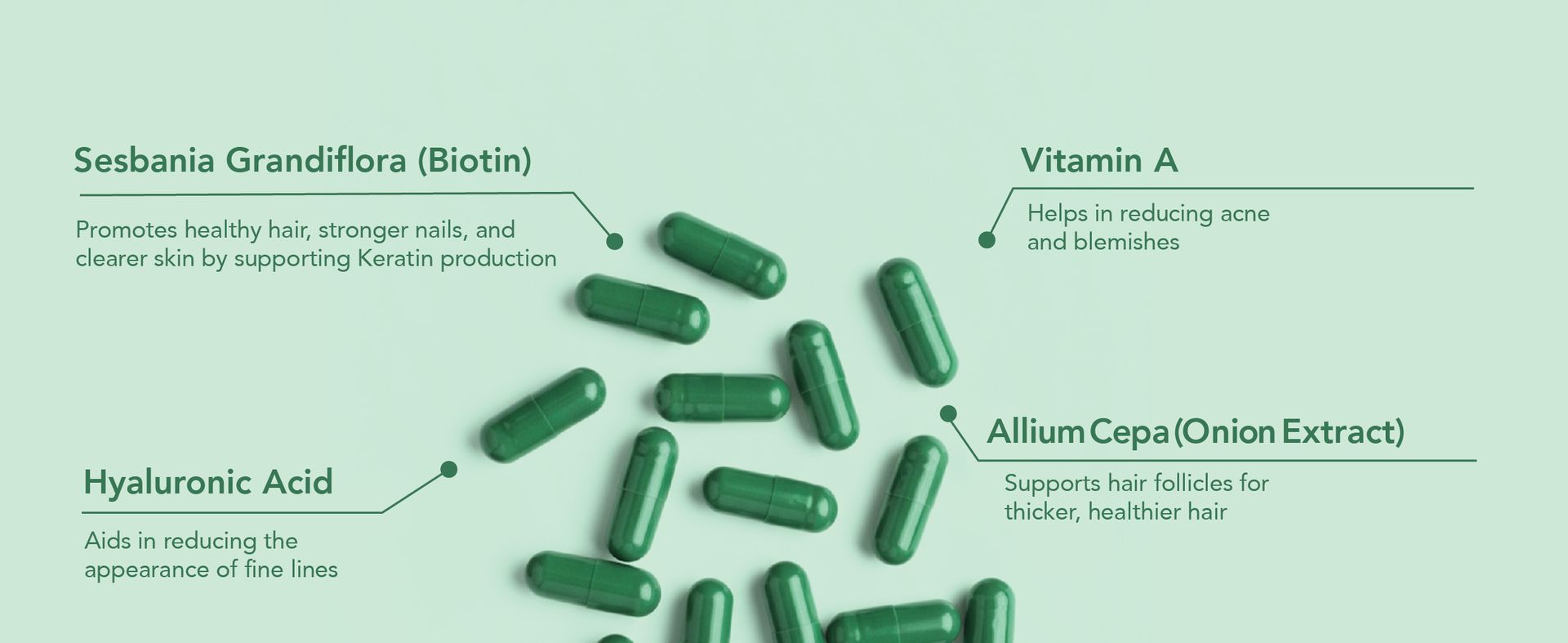 Arth Biotin Capsules For Hair Growth, Skin & Nails - 60 Veg Capsules for Men & Women | Vitamin A, B, D3, Folic Acid, Keratin Builder & Hyaluronic Acid | Supplement For Healthy Hair, Nails & Skin