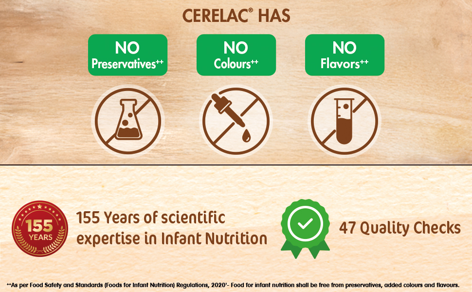 Nestlé CERELAC Baby Cereal Wheat, No Refined Sugar STG-1, 330g