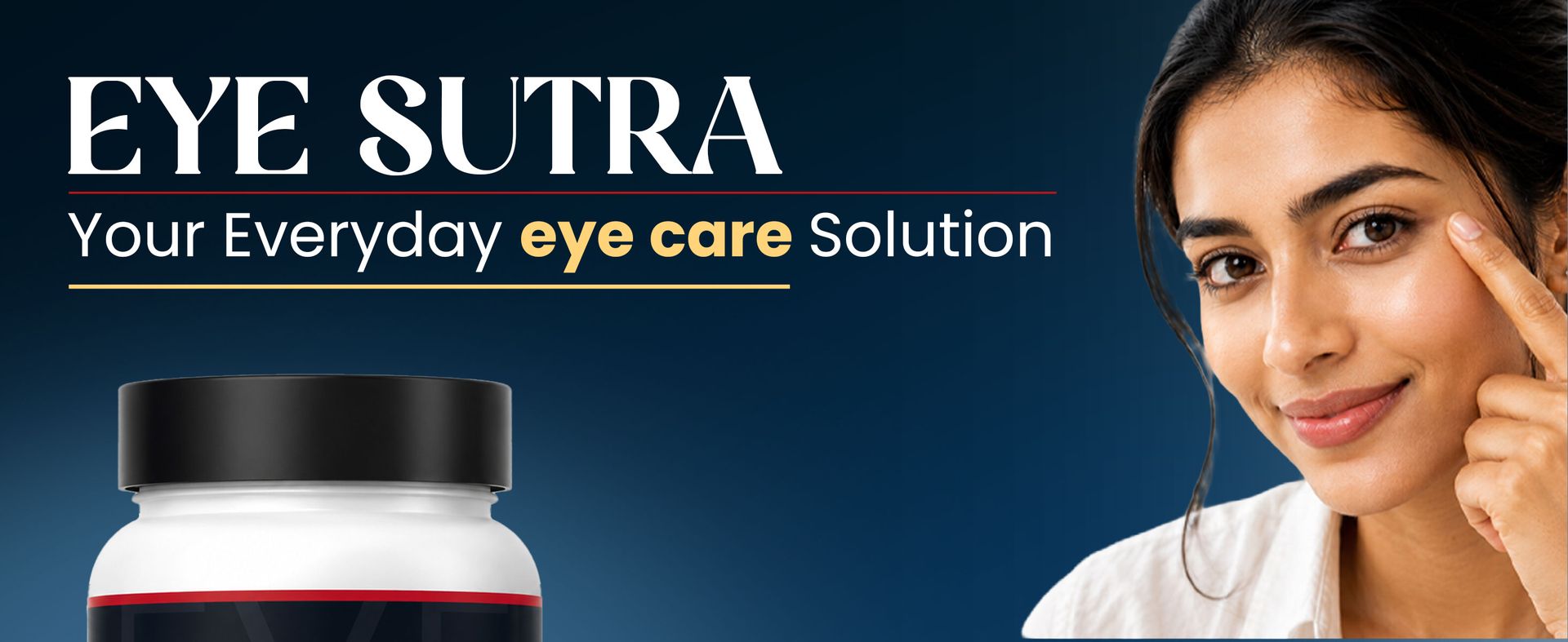 Herbal Deck Eye Sutra - Natural Eye Care Supplement for Optimal Vision and Wellness | Helps in Eye Vision Care Strain, Dryness, Redness & Itching | Protects from Blue light & Dryness