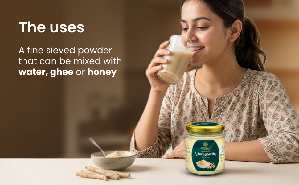 Ashwagandha Root Powder | Pure Withania Somnifera | Natural Stress Relief, Strength & Immunity Support | Ayurvedic Herbal Supplement | No Additives, Chemical-Free | 100 Gram Pack