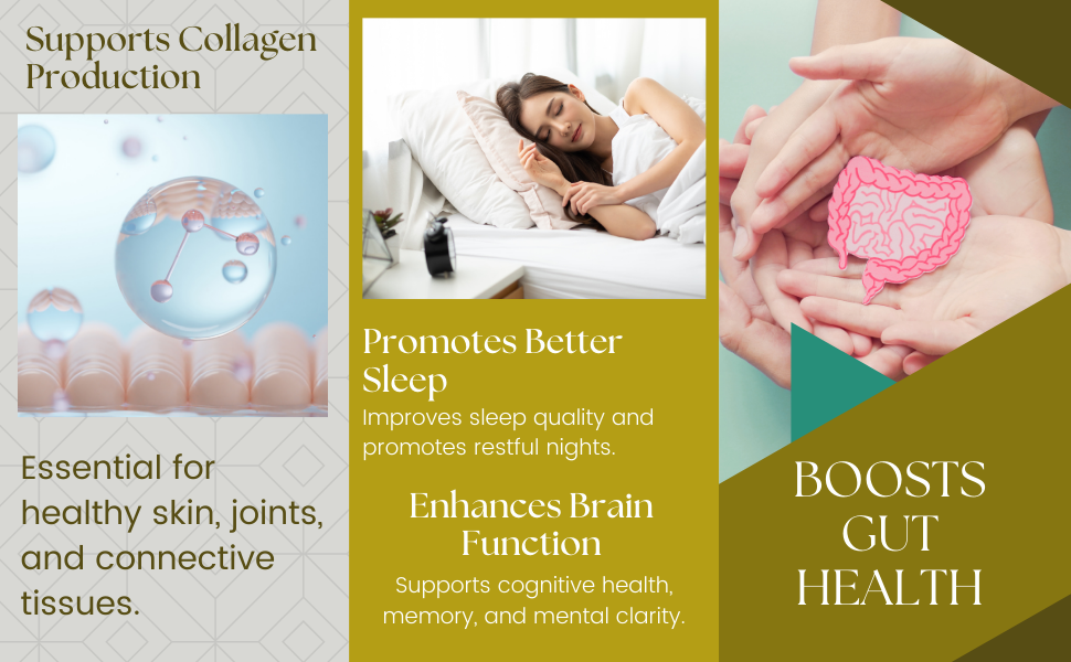 Biotrex Nutraceuticals L-Glycine Amino Acid 500mg Supplement, Supports healthy sleep & immune system, Supports Brain Health 120 Veg. Capsules
