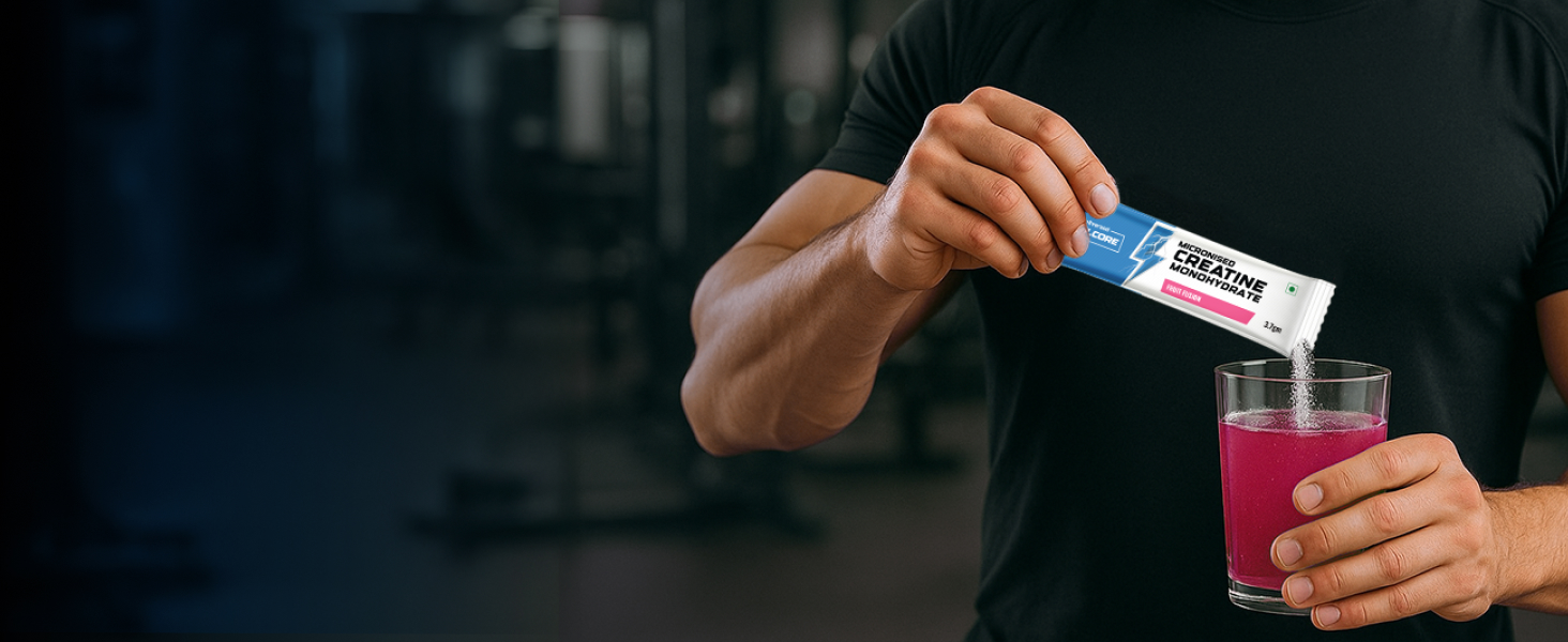 Wellcore Pure Micronised Creatine Powder (6 Sachet, Fruit Fusion)