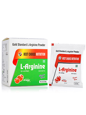 Best Choice Nutrition L-Arginine Powder for Muscle Building & Endurance, Energy,Muscle Growth, Heart Health,Vascularity (orange flavoured) (10 serving) 10 Sachet