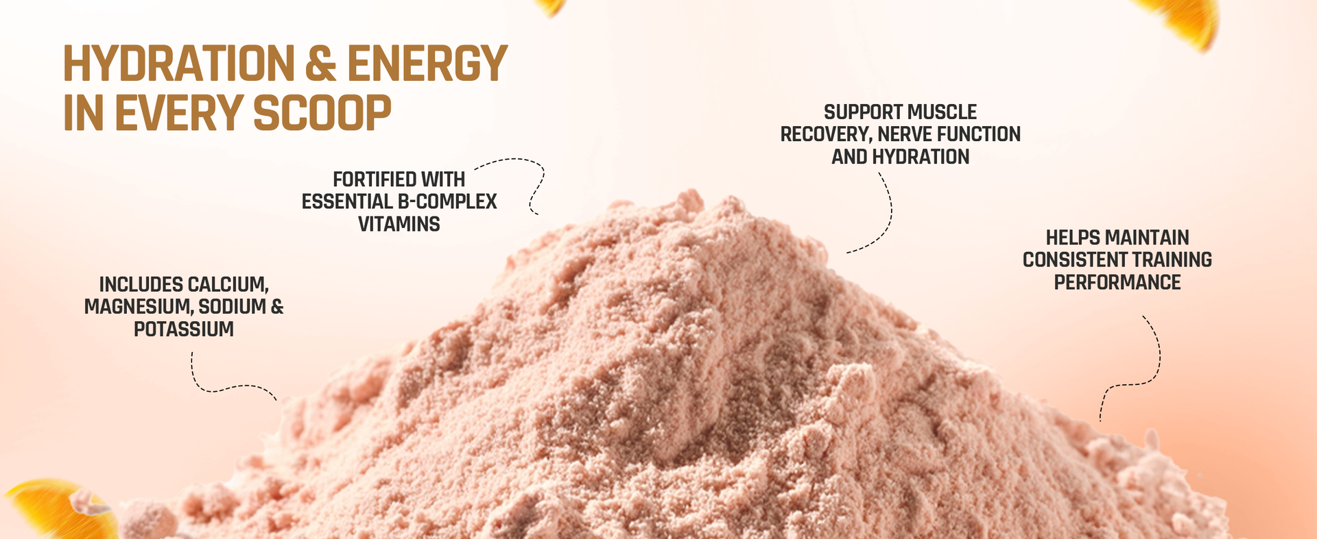 Naturaltein BCAA E+ Boost - Vegan BCAAs with Electrolytes, Vitamins & Minerals - 300g Clean Energy Drink - Natural Orange