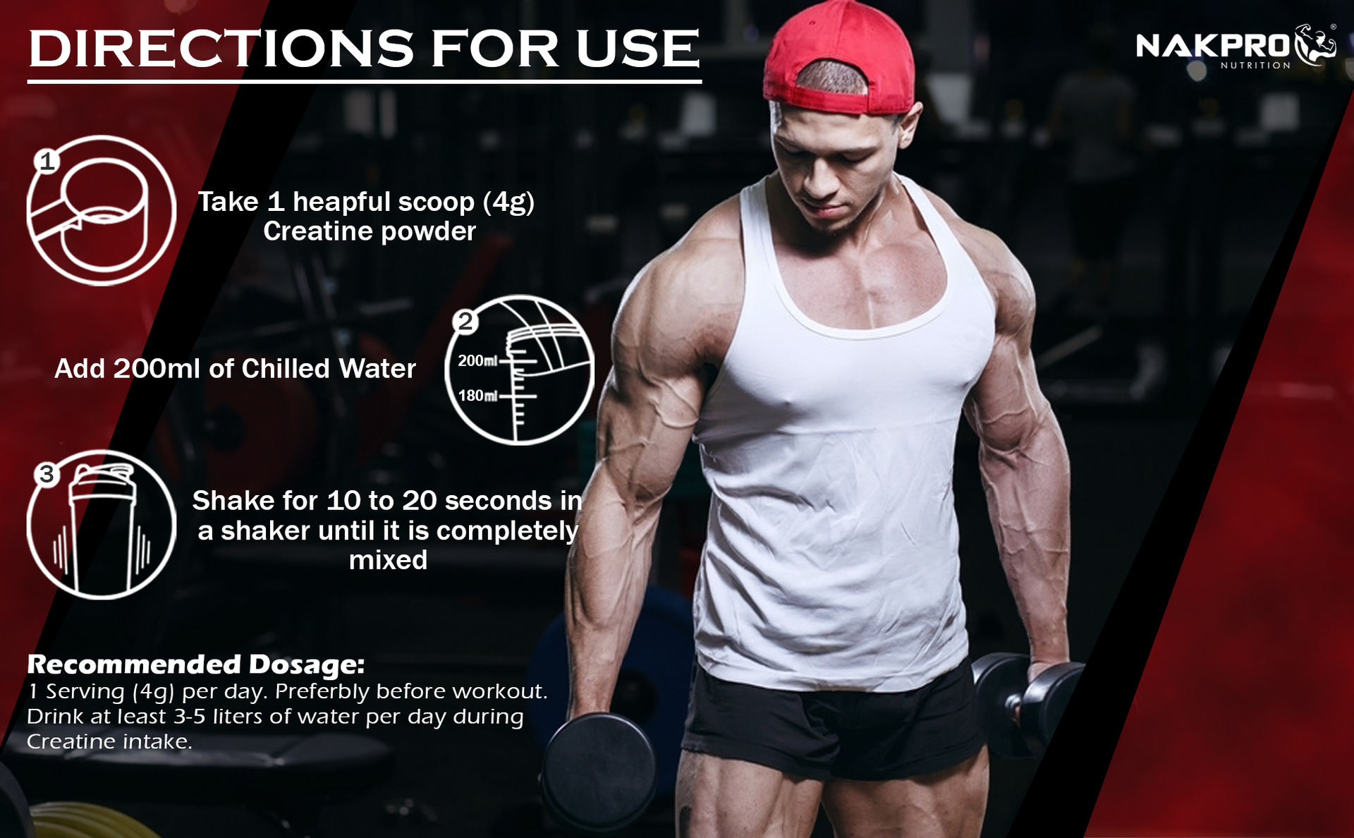 NAKPRO NUTRITION Micronised Creatine Monohydrate | 100g (25 Servings) | Pink Guva | Trustified Certified | Rapid Absorption Pre/Post Workout