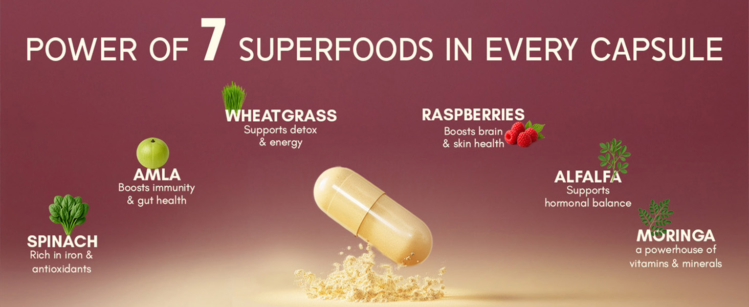 Rasayanam Plant-Based Vitamin B12 | 100% Vegan Vitamin B12 | Enriched with 7 Superfoods like Moringa, Amla & More | Supports Energy, Nerve Health & Brain Function | 60 Veg Capsules