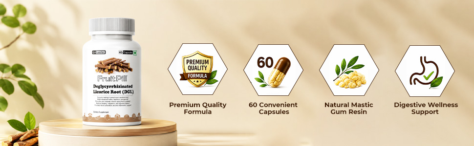 (LeeWell) DGL Licorice Root Extract Capsules, 60 Capsules