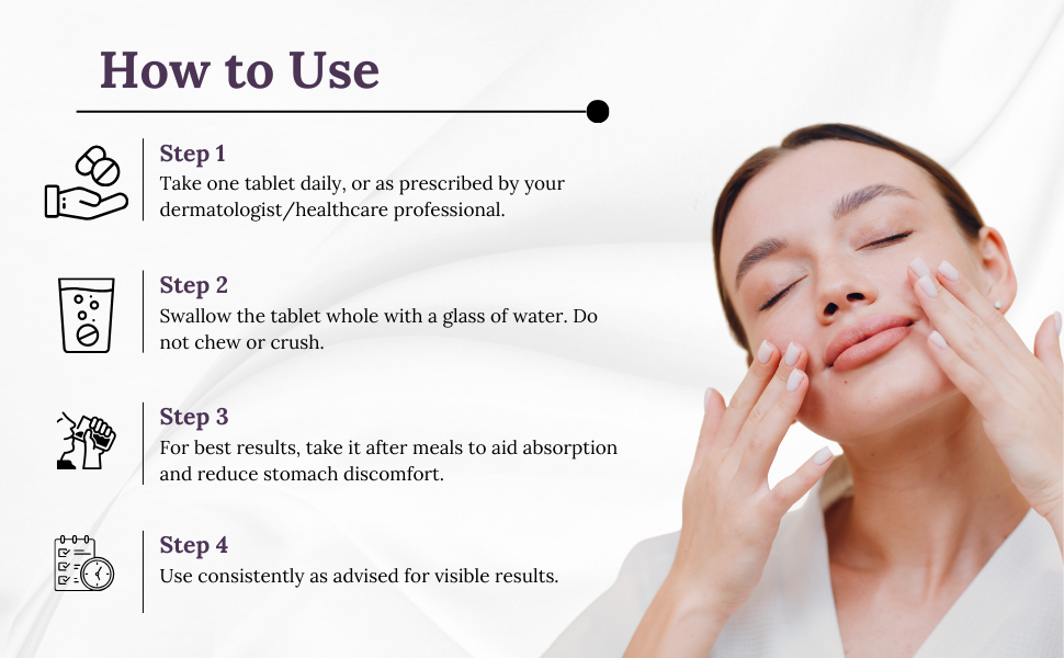 Vantalite L Glutathione Tablets for Skin Whitening 500mg | 10 Tablet