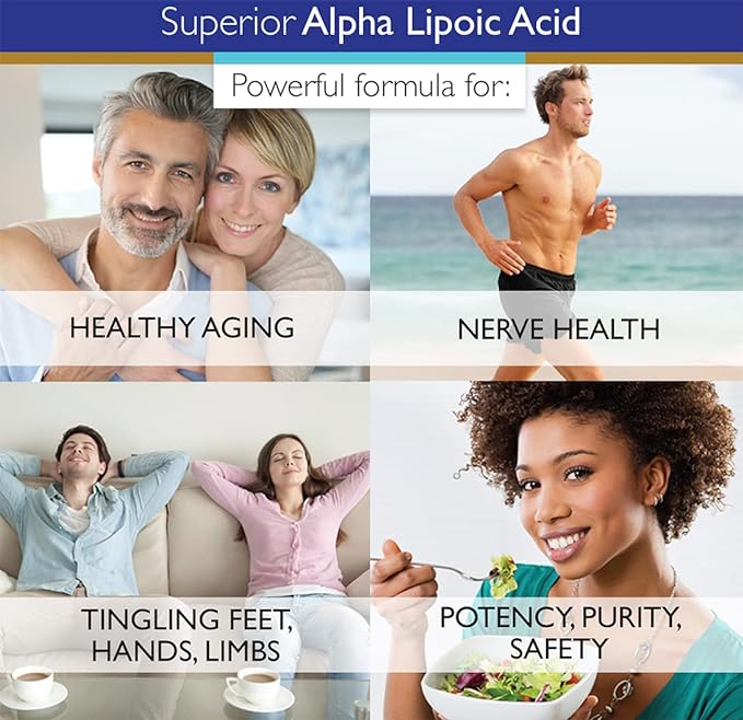 Haleup Alpha Lipoic Acid, 300 mg II Enriched with Lycopene & Resveratrol (60 capsules) || Healthy Liver || Heart || Blood Sugar & Potent Antioxidant