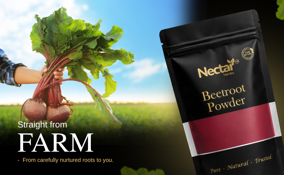 Organic Beetroot Powder 200g | Superfood Drink Mix | Rich in Natural Nitrates | Supports Energy & Stamina | Ideal Pre Workout Drink | Lab Tested | For Men & Women