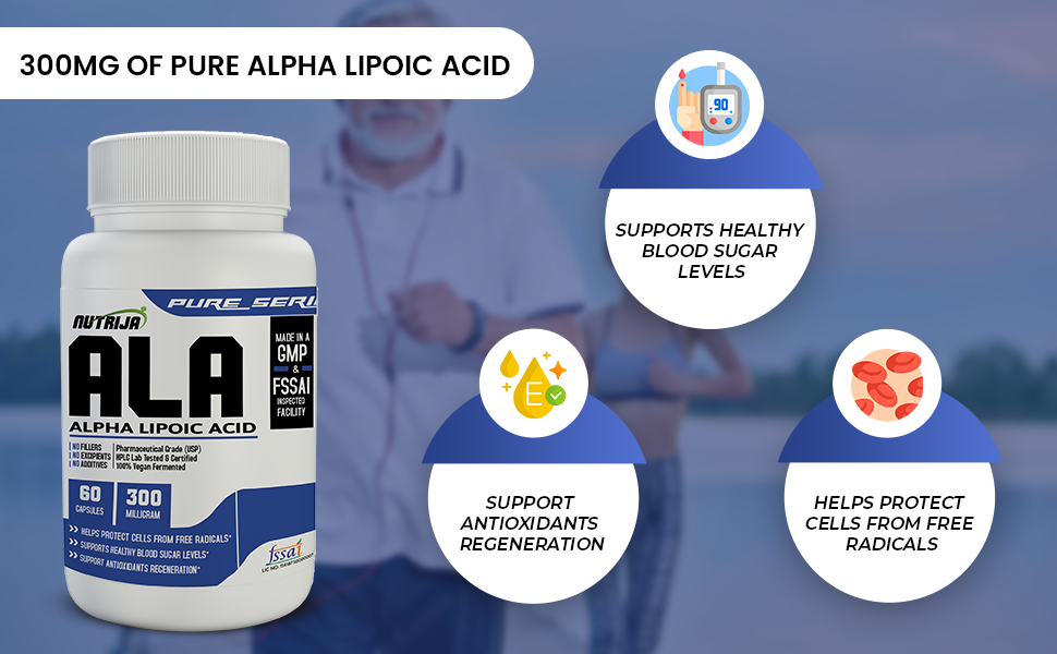 Nutrija-Alpha Lipoic Acid 300Mg 60 Capsules