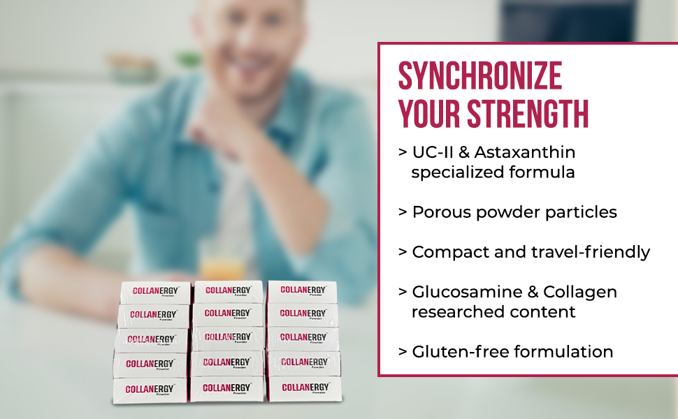 SHUBAN Collanergy Tablet® UC-II® Undenatured Type II Collagen – Glucosamine, Boswellia & Astaxanthin – Knee Pain Relief, Cartilage Support, Improved Mobility & Long-Term Joint Health Formula